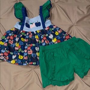 Madeline Blue and Green Dress